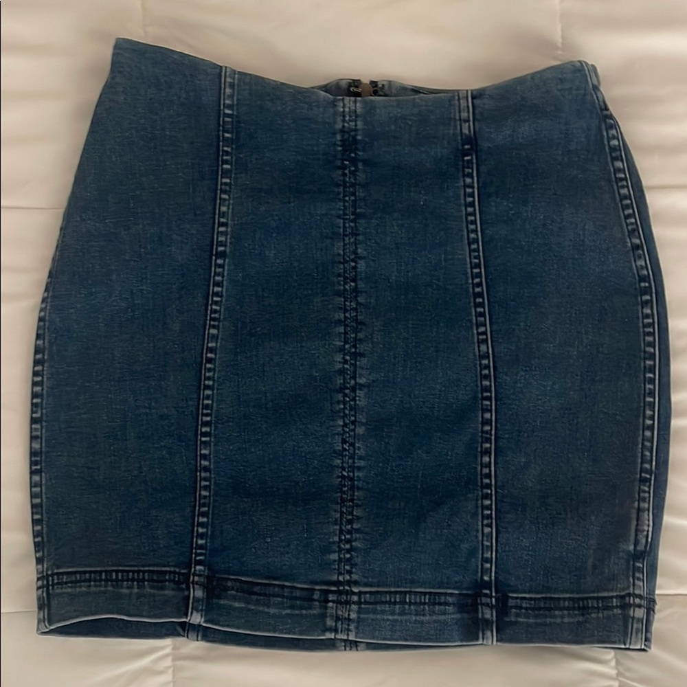 Free People Denim Blue Women's Skirt Sz 4